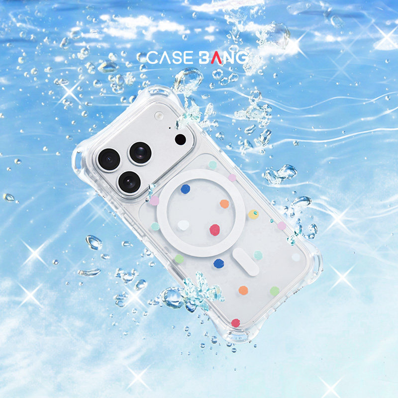 【新品上市】CASEBANGx小四角手机壳波点圆舞曲系列适用iPhone17ProMax/17Pro/16ProMax/16Pro可拆卸磁吸苹果