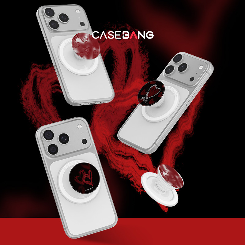 CASEBANG x 爱的实验室系列磁吸气囊手机伸缩可拆卸防摔卡通支架图片