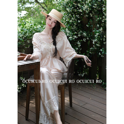 清冷轻奢醋酸上衣直筒裤套装