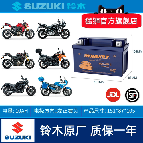 铃木骊驰GW250F/SDL250RGSX电瓶