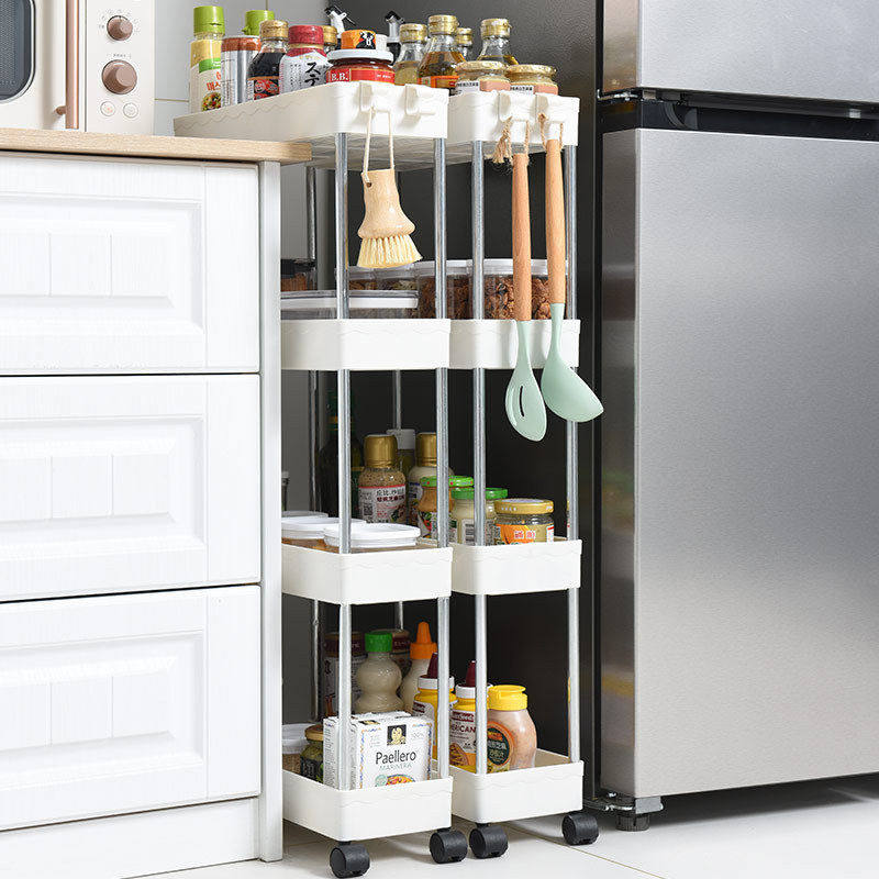 移动置物架夹缝架厨房浴室冰箱卫生间缝隙整理储物架架省空间柜子,收纳整理,CD架,淘宝优惠券,粉丝福利购,淘宝优惠卷