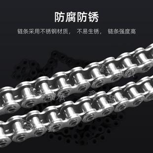 12AHP 10AHP 6分 16AHP 1寸 08BHP 304不锈钢空心工业链条4分 5分