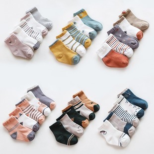 5Pairs/lot Newborn Baby Socks Cotton Baby Socks for Girls