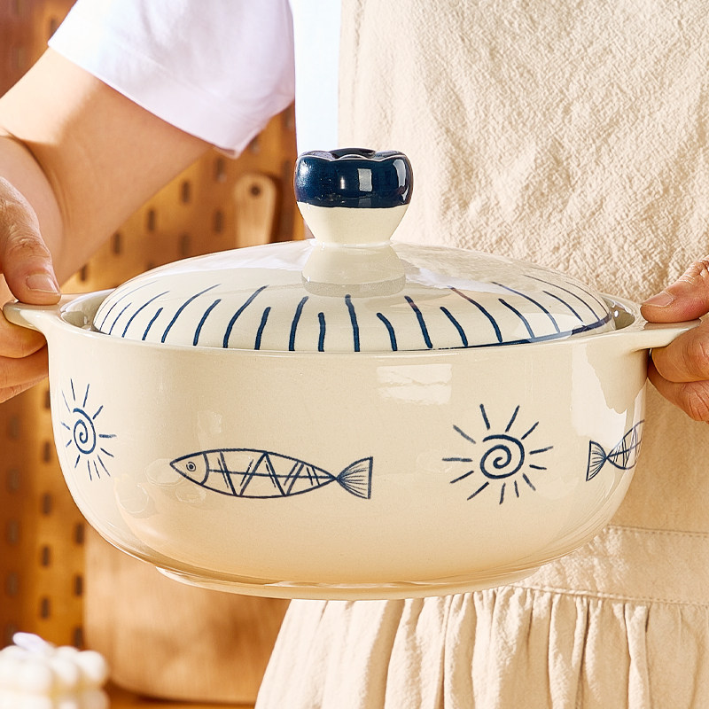 陶瓷汤碗家用复古釉下彩2026年新款日式风格陶瓷餐具饭碗面碗汤碗,餐饮具,碗,淘宝优惠券,粉丝福利购,淘宝优惠卷