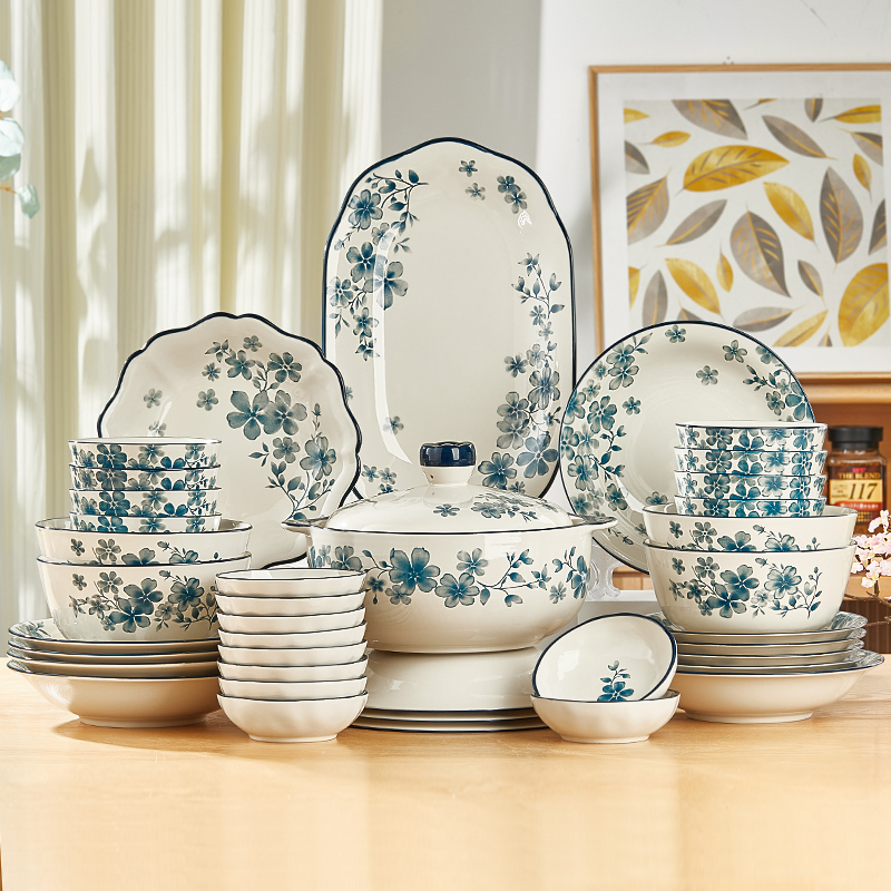 景德镇陶瓷餐具套装2025年新款家用多人食礼盒装餐具组合过节送礼