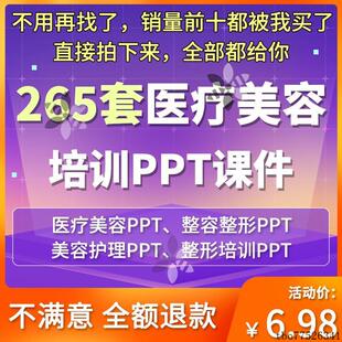 医疗美容培训PPT课件整容咨询师机构销售技巧面眼鼻皮肤整形案例