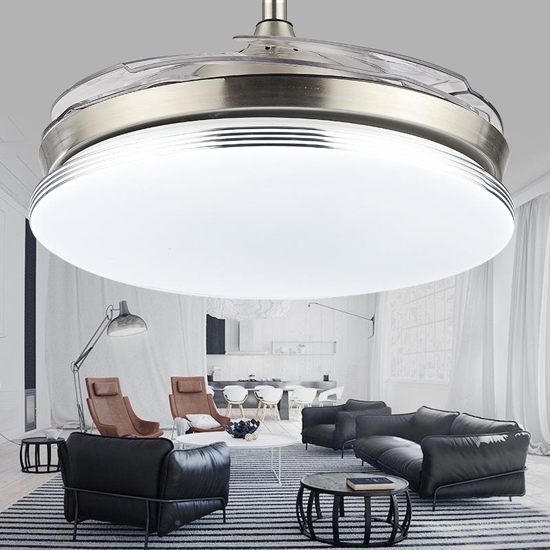 扇宏厅吊餐厅风扇客灯现简代约隐形19012带扇灯灯奥卧室护眼变频