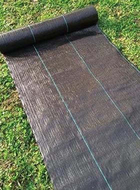 编织防草布透气透水除草布加厚农用盖草布100克黑色PP抑草布