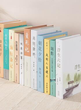 有姚拍摄道具书本仿真家居客厅电视柜中式假书办公室装饰品书籍摆