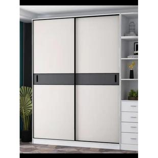 衣柜门推拉门定制实木生态壁橱移门定做现代简约网红滑动门隔断门