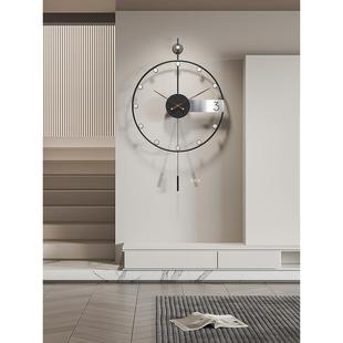 2025新款现代简约客厅挂钟家用艺术餐厅装饰钟表网红时钟创意挂表