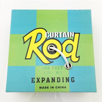 包塑白色窗帘绳镀锌晾衣绳钢丝弹簧绳高强度好安装浴帘绳子