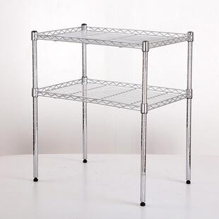 厨房置物架两层整体橱柜隔层架台面整理架子碗架锅架微波炉烤箱架