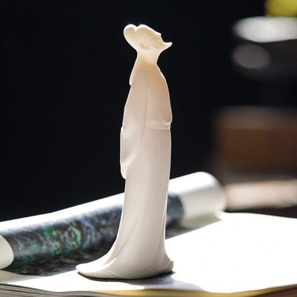 李白雕像古代人物新中式陶瓷雕塑家居书房桌面摆放工艺品装饰摆件