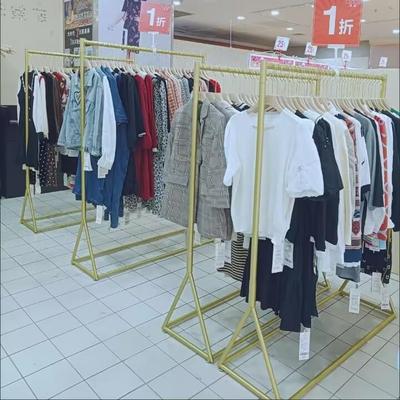 服装店展示架金色衣架简约陈列女装货架落地式组合店面专用挂衣架