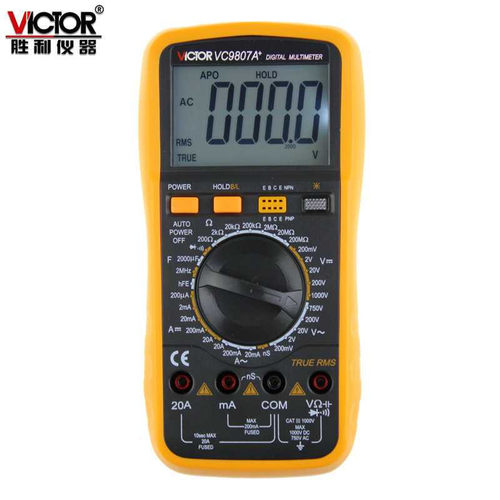 原装胜利数字万用表VC9802A+VC9808高精度数显电工用VC9807A+