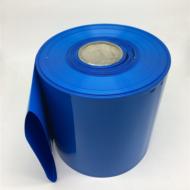 PVC蓝色热缩管 电池收缩膜 套管 加厚绝缘 宽100mm-400mm