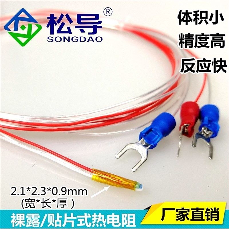 铂热电阻PT100温度传感器裸露式贴片表面测温小体积高精度反应快,个性定制/设计服务/DIY,明信片定制,淘宝优惠券,粉丝福利购,淘宝优惠卷