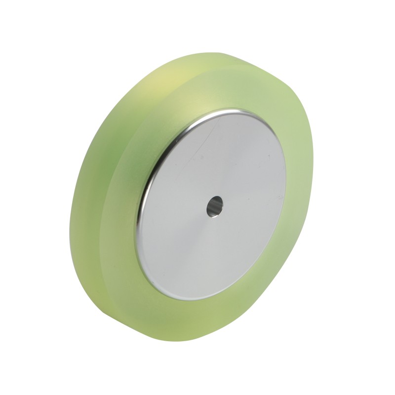 包胶同步编码器计米轮子测长硅胶轮输送带轮周长200.250.300mm