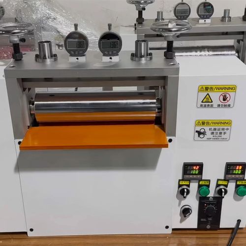 实验室加热小型对压机新材料特种设备覆膜贴合压片牵引滚筒辊压机