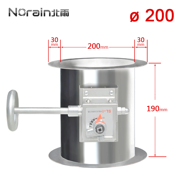 201/304不锈钢涡轮带双法兰手动风阀 圆形硅胶手轮式密闭管道阀门