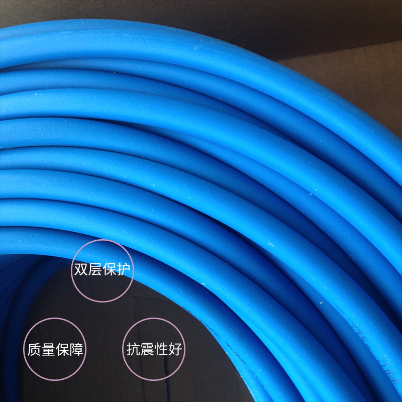 双层阻燃PU气管焊接机器人耐磨防火花专用汽车夹具防烫高温气动管