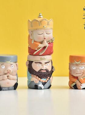 西游记、师徒四人、孙悟空小摆件、稳定情绪、民族时尚风格人物、