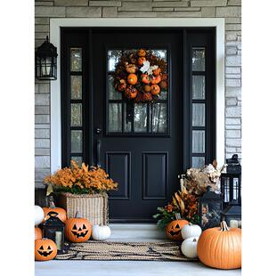 入口门法式双开门住宅门防盗门玻璃欧式入口门家庭定制门铸铝门