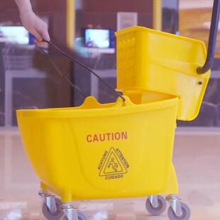 榨水车拖把桶挤水桶免手洗拖地桶酒店洗拖把拖布压水清洁器柞水车