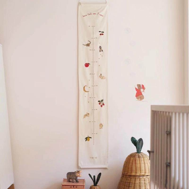 ins儿童身高尺测量悬挂布艺刺绣创意插画儿童身高挂画身高尺装饰,家居饰品,身高贴,淘宝优惠券,粉丝福利购,淘宝优惠卷