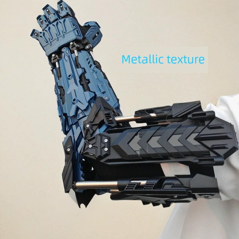 新型金属可穿戴机甲臂赛博朋克战术手套酷Cos道具功能风格