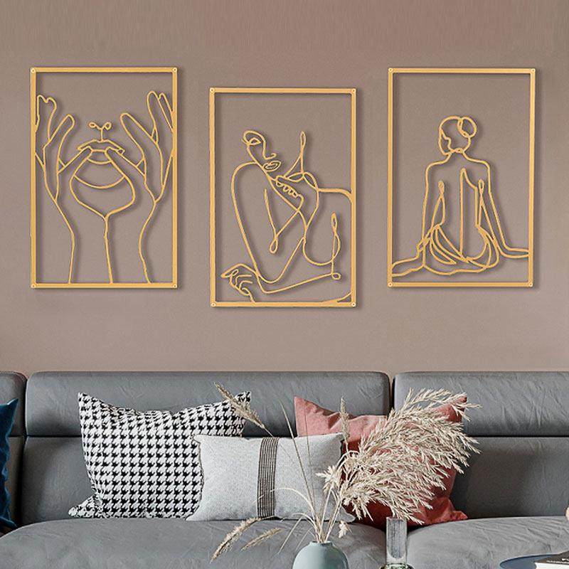 轻奢抽象艺术美女挂画 画装饰挂饰美容院背景墙上创意网红墙面壁,家居饰品,壁饰,淘宝优惠券,粉丝福利购,淘宝优惠卷