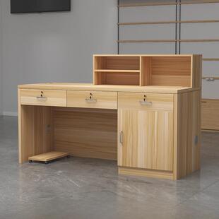 新款手机维修台工作台收银台定做电信汽修电脑手表木质柜台前台桌