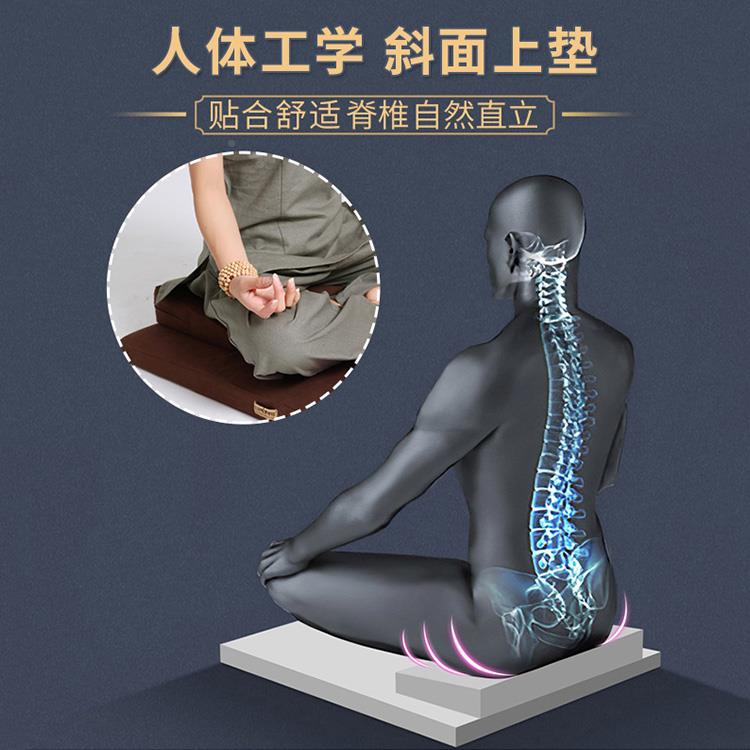 念新款坐禅季修打坐samma－s垫家用静正垫礼佛跪垫拜佛垫加厚折叠