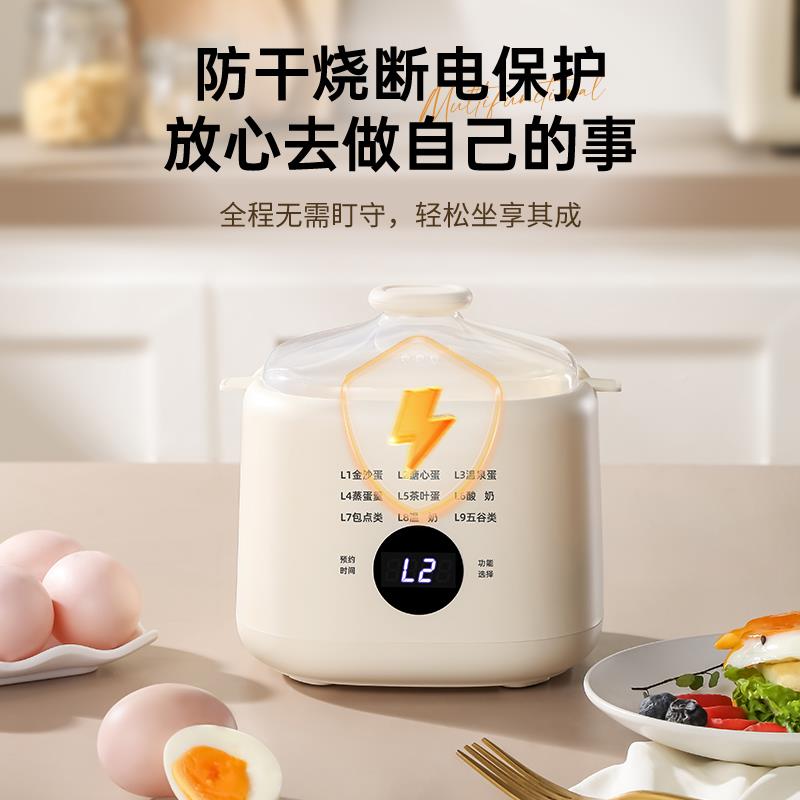 专业煮蛋】煮蛋器家用小型蒸神蛋ZQX007-0器2电02【5新款自动断预
