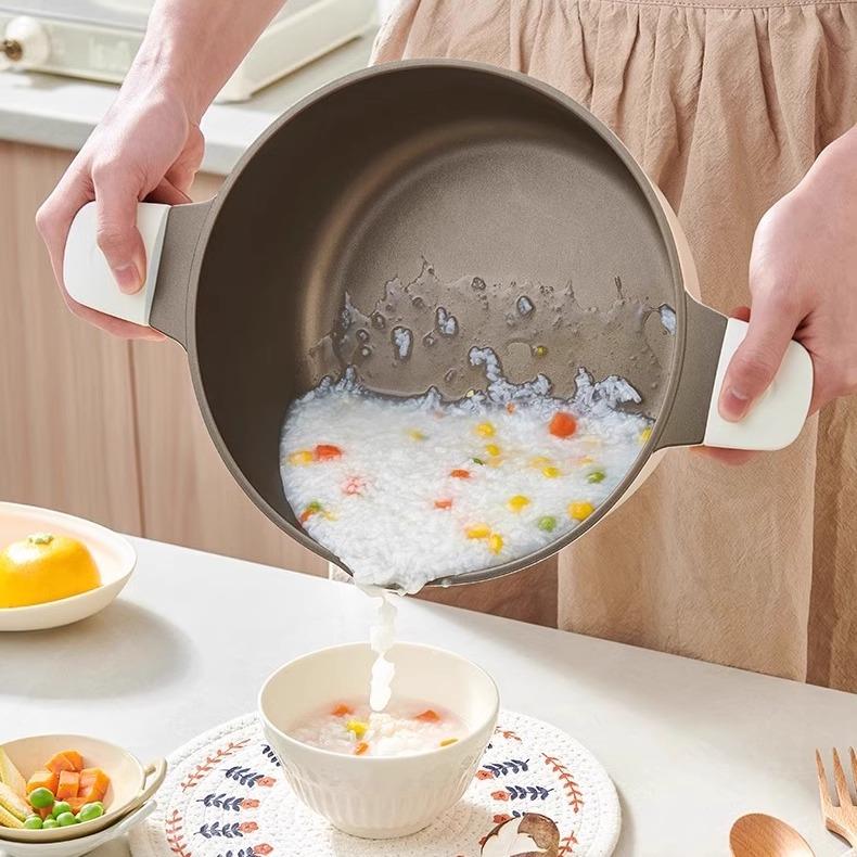 德国knx无涂炉层汤锅家用不粘蒸锅陶瓷炖煮锅锅电磁锅炖汤knx大容