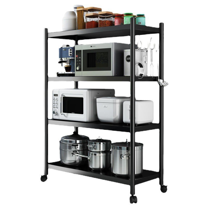厨房置物架落地式多层微波t炉烤箱多功能收纳架家用仓库储物货架