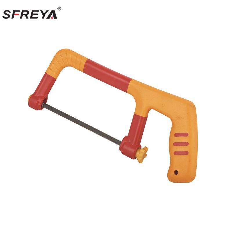 绝缘工具注塑双色绝缘迷你锯架VDE绝缘耐压1000V锯弓子绝缘锯弓子