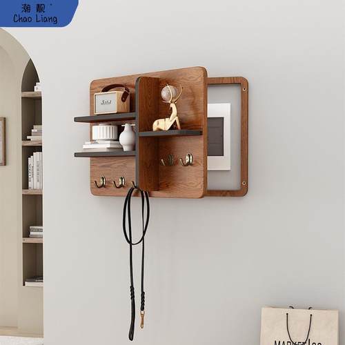 2024新款电表箱装饰画挂画免打孔网红电闸盒装饰遮挡挂衣钩置包邮