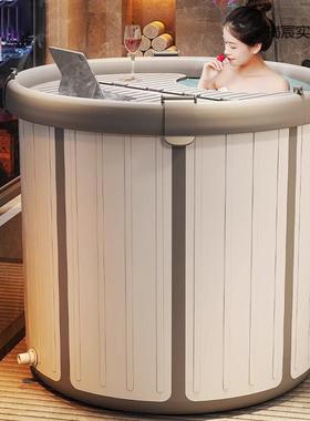 泡澡桶大人可折叠浴桶洗澡桶免安装浴缸浴盆家用身沐浴桶洗澡盆