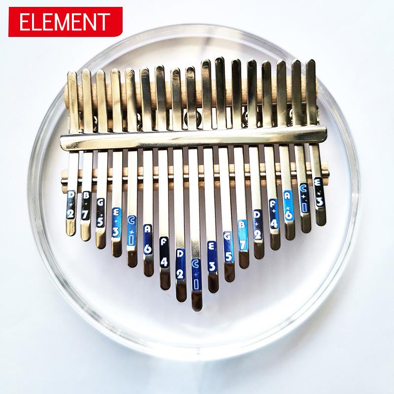 新款透明水晶卡林巴拇指琴十七音手指琴亚克力板式KALIMBA拇指琴