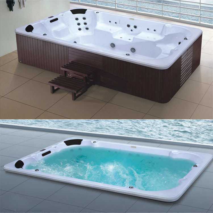 恒温浴缸亚克力缸冲浪按摩泳池10-12人户外泡澡浴池 spa pool/tub