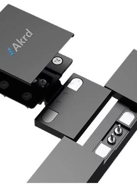 阿克德针式铰链30KG极简玻璃门型270度大开角合页