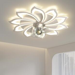 2023年客厅灯带风扇摇头现代简约大气吸顶灯创意设计师卧室灯主灯