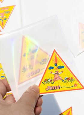 别管便签RISO2024年6月三角形手帐拼贴素材童心月更