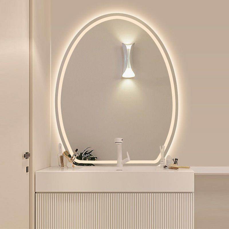 化妆镜LED蛋型梳妆镜卧室贴墙智能带灯化妆镜家用异形浴室镜壁挂,鲜花速递/花卉仿真/绿植园艺,割草机/草坪机,淘宝优惠券,粉丝福利购,淘宝优惠卷