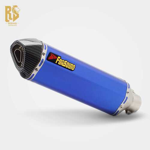 RS机车改装51mm通用排气管长小六角单孔尾段无极300 GSX250 250SR