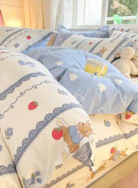 多尺寸全棉被套单件180x220x240双人被罩纯棉四季150x200宿舍被单