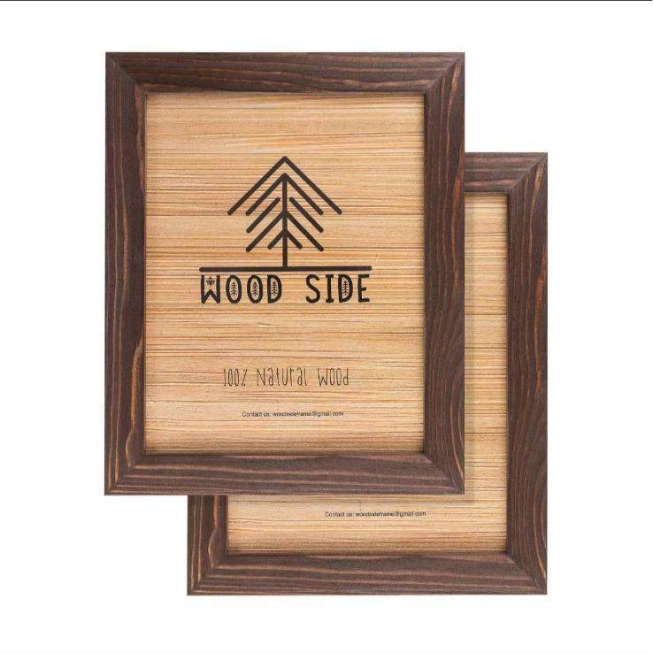 亚马逊实木美式乡村创意木质相框纪念相册环保实木高清玻璃