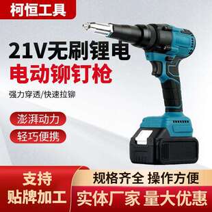21V无刷锂电电动铆钉枪全自动充电家用拉钉枪工业级便捷拉铆枪